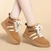 2026 Nuevos Zapatos de Algodón Cálidos con Suela Gruesa y Peluche, Botas de Nieve para Mujer del Noreste, Tenis Casuales Forrados de Felpa, Zapatos de Entrenamiento Alemanes para Mujer