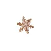 Nuevo Broche Accesorio de Traje de Copo de Nieve, Elegante Pasador de Solapa, Broche Anti-Exposición, Pin de Perla de Lujo de Gama Alta para Abrigo