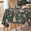 Nova toalha de mesa americana tema Natal toalha de mesa de jantar toalha de mesa sino de Natal toalha de mesa decoração de feriado fábrica atacado