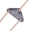 Cuerda para exteriores resistente al viento, hebilla triangular ajustable, hebilla para tienda de campaña, hebilla para cortina de cielo, hebilla de sujeción fija, hebilla antideslizante de aleación de aluminio