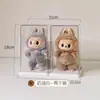 Caixa de Exibição Labubu Individual Transparente Pop Mart Labubu Figura de Vinil Caixa Surpresa Armazenamento Suporte de Exibição