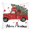 Nuevo Amazon Navidad Alce Papá Noel corona lino estampado almohada hogar funda de cojín para sofá