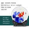 Prato de Apreciação de Porcelana Óssea Jingdezhen Novo Estilo Chinês Decorações para Casa Sala de Estar Estudo Escritório Enfeites Prato de Lótus