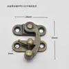 Ventas Directas Transfronterizas Nuevo Estilo Chino Cerradura de Cuerno Caja de Madera Cerradura Antigua Caja de Embalaje Accesorios para Equipaje Caja de Regalo Hebilla de Metal