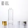 Frascos transparentes foscos para produtos de skincare, frascos de loção puros, frascos de tônico transparentes, frascos de embalagem de skincare para reembalagem, direto do fabricante