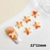 Dopamina estilo coreano macarrón estrella de mar luminosa joyería para uñas resina hecha a mano pasador creativo pendientes pequeños accesorios