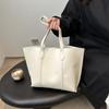 Bolso de mujer de otoño e invierno 2024, nuevo, de color liso, bolso de mano de gran capacidad, bolso de hombro, bolso de hombro a la moda que combina con todo para mujer