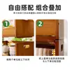 Prateleira de Armazenamento para Mesa Plástico Rattan Combinação Empilhável Organizador Household Multifuncional Cozinha Armazenamento Porta Copos