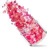 Lentejuelas para uñas con diseño de corazón de melocotón fluorescente mixto, 12 colores, punta de onda mate, joyería para uñas, pegatinas de diamantes para uñas