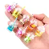 Accesorios de joyería personalizados hechos a mano con explosión transfronteriza: collar con colgante de taza de té con leche y frutas de vidrio y pendientes.