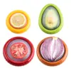 Película Transparente Conservador de Frutas y Verduras Aguacate Limón Caja de Almacenamiento para Refrigerador Conservador de Tomate