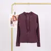 Jaqueta com Capuz Lulu em Estoque com Etiqueta, Entrega Direta, Roupa para Corrida e Yoga, Cardigan Esportivo Slim-Fit com Zíper