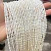 Jingde jóias 4 * 8mm natural branco shell contas de bambu contas fritillary tubo contas diy jóias acessórios contas soltas atacado