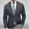 2026 Moda Nuevo Modelo Comercio Transfronterizo Fila Única Dos Botones Color Sólido Blazer Casual Ajustado para Hombre