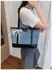 Bolso Grande de Gran Capacidad para Mujer 2026 Nueva Moda Bolso de Hombro para Viajar Sensación de Alta Gama Bolso Tote de Mezclilla