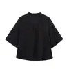Fabricante de ropa para mujer transfronterizo al por mayor 2026 nueva camisa bordada hueca traje de pierna ancha de cintura alta