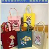 Bolsa Tote de Feltro Mais Vendida Bolsa de Mão para Alunos do Ensino Fundamental Bolsa de Livros Cartoon para Alunos Bolsa para Professor de Artes Infantil