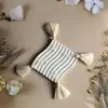 Borla Colgante de Hilo de Algodón Borla Creativa Accesorios para Mantel Almohada Borla Blanca Simple Borla Hecha a Mano