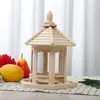 Comedero de Madera para Mascotas Jaula para Pájaros Jaula de Madera para Tigre Loro Jaula de Red para Pinzones Casa para Pájaros Thrushcross Nido de Pájaro de Pino