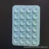 24 Cápsulas Ventosa Ventosa de Doble Cara Ventosa Cuadrada para Teléfono Móvil Adhesivo de Ventosa Cuadrada Soporte de Velcro para Computadora