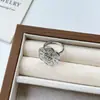 Anel Aberto de Design de Nicho Estilo Coreano para Mulheres, Anel Elegante para Senhoras, Anel Versátil de Dedo Indicador de Luxo Leve de Nicho Ins