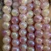 Tarjeta de venta al por mayor de cuentas de vidrio de alta calidad 10 jade triturado efecto de teñido al agua cuentas sueltas material para cordón de cuentas diy jade proteico floral jade triturado