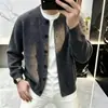 Cardigã de tricô masculino transfronteiriço, nova coleção outono/inverno 2026, estilo old money, moderno e casual, suéter versátil para homens