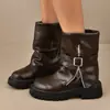 Botines Nuevos Lade 2026 Botines Talla Grande Otoño/Invierno Estilo Británico Modernos Suela Gruesa Apilada Botas Martin Mujer Hermosas
