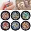 Celebridad de Internet Nuevo Color Mágico Transparente Diamante AB Liu Ding Cadena de Bolas de Acero Juego Mixto Joyería Taladro Decoración de Uñas Tridimensional