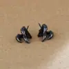Versáteis novos brincos de sinal de dólar transfronteiriços para homens, cravejados com zircônia, super brilhantes, hip-hop, ear cuffs de nicho europeus e americanos