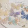 Zhen Tu Helado Coreano en Crema Color Degradado Mariposa de Acetato Accesorios para el Cabello DIY para Mujeres, Materiales para Pegatinas de Fundas de Teléfono