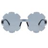Nuevas Gafas Transfronterizas Gafas de Sol para Niños Venta al por Mayor Moda Ins Tendencia Irregular Flor de Neumático Gafas de Sol