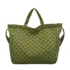 Bolso Tote de Lunares Niche Coreano para Mujer 2026 Nueva Moda Bolso Cruzado Simple Gran Capacidad Bolso de Hombro para Viajes