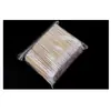 Suministros para Tatuajes Hisopos de Algodón Hisopos de Madera Hisopos Pequeños de Algodón con Punta Hisopos de Algodón Kapok Cabeza Redonda Hisopos de Kapok 10 cm 100 Piezas