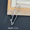 Broche para Suéter Pasador de Seguridad Pin Galvanizado que Conserva el Color Pin para Cintura Pin Grande para Fijar Ropa con Cierre de Lazo