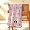 Toalla de mano y toalla de baño estilo Ins con bordado de niña de pelo rizado, adecuada para niños y adultos, toalla absorbente y relajante, disponible para entrega inmediata