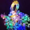 Cadena de luces de alambre de cobre de fábrica, línea de luz de color flash LED, decoración de pastel, guirnalda, diadema, cadena de luces con caja de batería, regalo