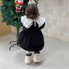 Roupas de Inverno para Crianças, Vestido Grosso para Bebê, Roupas Infantis Estilo Coreano, Saia de Veludo para Bebê, Casaco de Algodão para Menina