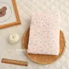 [Fresh Pets] Pijama Pronto de Gaze de Algodão Dupla Camada Bicolor Tecido Crepe Pêssego para Casa