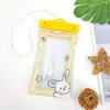 Bolsa Impermeable para Teléfono Móvil con Airbag de Dibujos Animados Bolsa Transparente Flotante con Pantalla Táctil Impermeable Bolsa Sellada para Teléfono Móvil Natación Rafting Venta al por Mayor