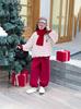 Invierno 2024 Nuevo Conjunto de Chándal Grueso Acolchado con Forro Polar para Niñas Otoño e Invierno Conjunto de Dos Piezas de Invierno para Niñas