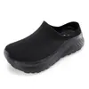 Novos Sapatos Casuais Respiráveis para Atacado Transfronteiriço com Solas Grossas Antiderrapantes Macias, Meia-Sapato Slip-On Fechado no Dedo Estilo Meia para Homens e Mulheres