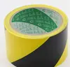 Cinta de Advertencia Longting Material PVC Pegatina de Piso Cinta de Advertencia Negro y Amarillo Cinta con Logo para Piso 4.8