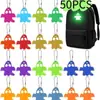 Pingente Refletivo Etiqueta Chaveiro Logotipo Personalizado Decoração de Mochila Sinal de Aviso de Segurança Tira Luminosa Multicor Tira Refletora