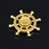 Nuevo Escudo Giroscopio de Punta de Dedo del Capitán América Aleación de Aluminio Giroscopio Spinner Juguete de Descompresión Fabricante de Giroscopios