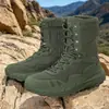 47 botas de combate talla grande, botas tácticas de entrenamiento marrones, botas de combate con cordones para hombre, botas de combate de gamuza, zapatos para senderismo y montañismo, botas de seguridad