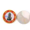 Pegatina de Guan Yin de Piedra Taishan con Patrón de Ocho Trigramas, Textura Metálica, Pegatina Creativa para el Hogar y la Oficina, Decoración de Bendición, Pegatina de Bestia Auspiciosa Dragón Qingshui