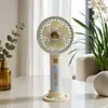 Ventilador Portátil Mini de Mão USB Recarregável 3 Velocidades com Base Suporte para Celular Ventilador de Mesa Brinde Promocional