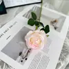 Flores Artificiais de Veludo Rosa Flores Falsas Decoração de Casa Casamento Dia dos Namorados Cascata de Flores Decoração de Parede Adereços