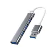 Estación de Acoplamiento USB Cuatro en Uno Adecuada para Computadoras Apple Hub de Múltiples Interfaces Otg Expansión de Alta Velocidad Tipo-C